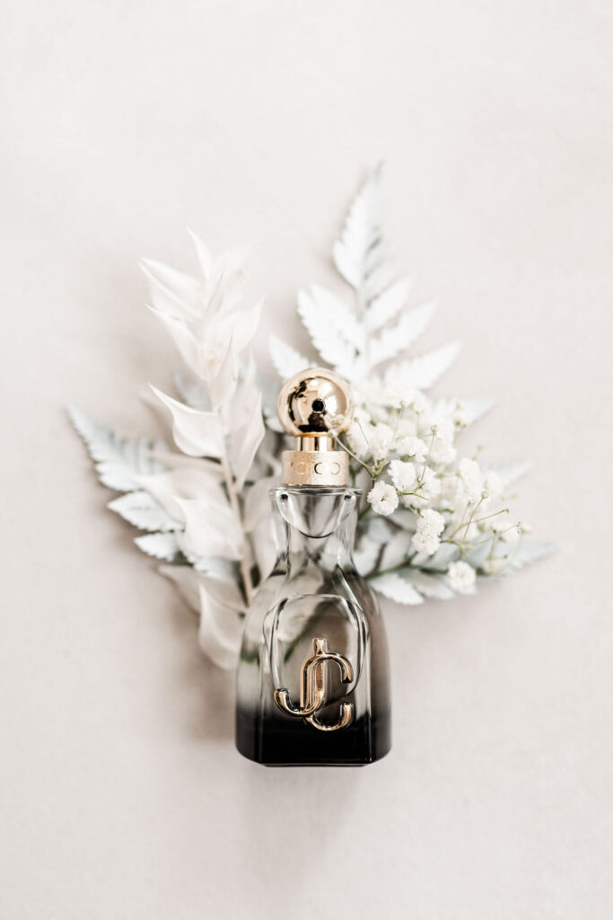 Wedding day details image featuring Jimmy Choo, I Want Choo Forever perfume